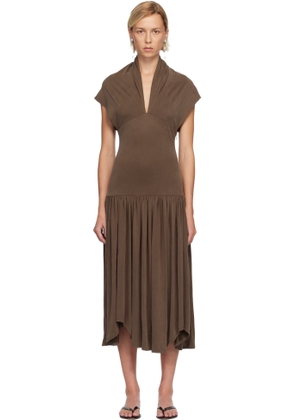 Belle Anna Brown Twyla Midi Dress