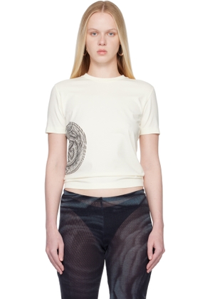 Jean Paul Gaultier Off-White 'The Laurel Stamped' Baby T-shirt