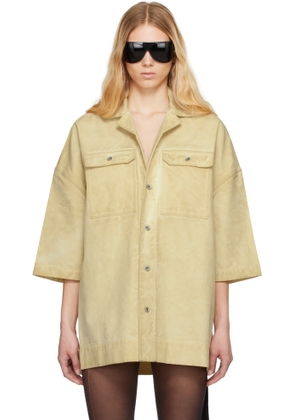 Rick Owens DRKSHDW Beige Hollywood Magnum Tommy Shirt