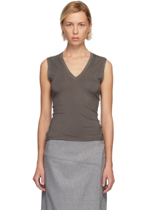 Belle Anna Brown Morning Tank Top