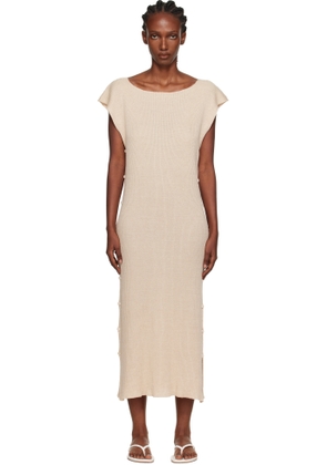 Baserange Beige Franca Maxi Dress