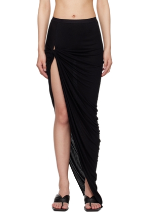 Rick Owens Lilies Black Hollywood Twist Edfu Maxi Skirt