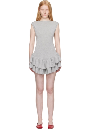 Belle Anna Gray Ballerina Minidress