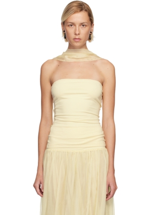 Belle Anna Yellow Shadow Tube Top