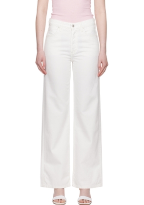 Citizens of Humanity White Annina High Rise Wide Leg 33 Jeans