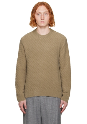 Solid Homme Khaki Striped Sweater