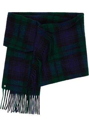 Bless Navy & Green Draps Scarf