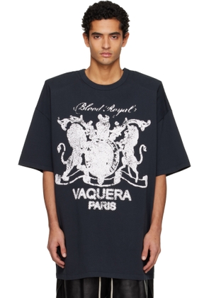 VAQUERA Black Padded Shoulder T-shirt