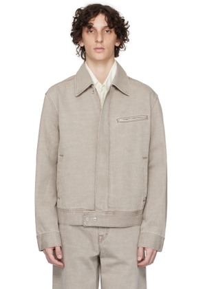 OUR LEGACY Beige Miller Denim Jacket