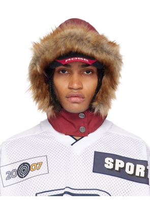 Martine Rose Red Parka Cap