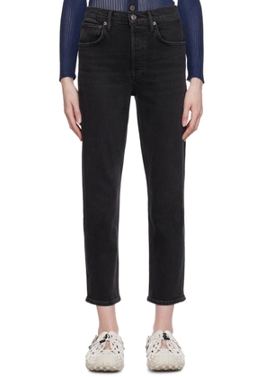 AGOLDE Black Riley Jeans