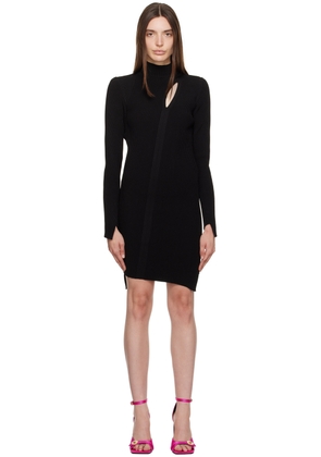 Versace Black Slashed Minidress