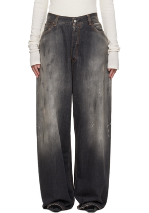 Acne Studios Black Super Baggy Fit 2023F Jeans