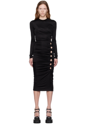 Versace Black Dua Lipa Edition Midi Dress