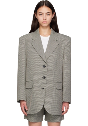 ANINE BING Black & White Sara Blazer