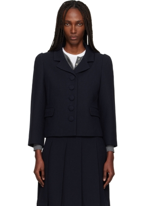 SHUSHU/TONG Navy Lapel Short Blazer