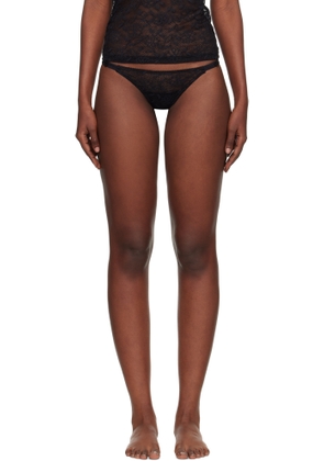 Yasmine Eslami Black Alice Thong