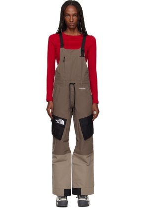 The North Face Khaki Dragline Bibs Snow Pants