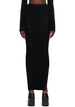 Rui Black Rib Maxi Skirt