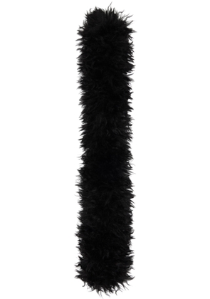 Anna Sui Black Faux-Fur Scarf