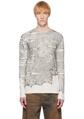 Diesel White & Black K-Cadmo Sweater