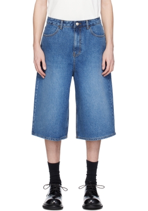 ADER error Blue Sig; TRS Tag 01 Denim Shorts