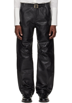 Enfants Riches Déprimés Black Moto Leather Pants