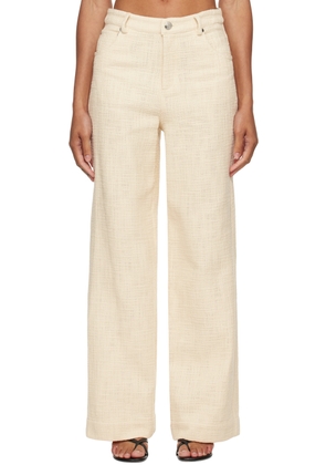 Staud Off-White Grayson Trousers