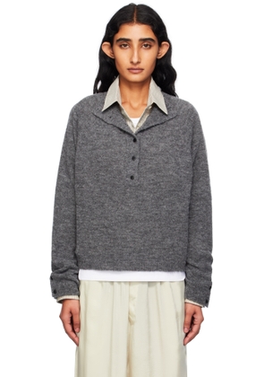 Cordera Gray Baby Alpaca Sweater