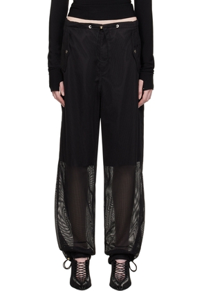 Dion Lee Black Grid Trousers