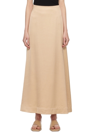 Esse Studios Beige Gilded Maxi Skirt
