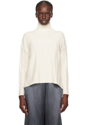 MM by Max Mara White Beira Turtleneck