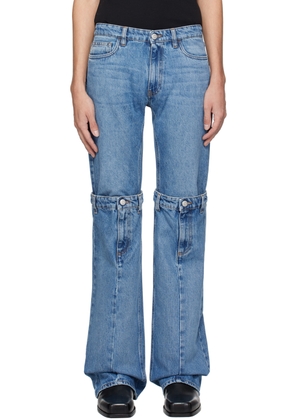 Coperni Blue Open Knee Jeans