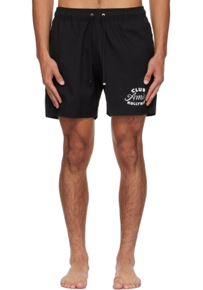 AMIRI Black 'Club Amiri' Swim Shorts