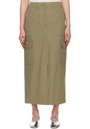 Weekend Max Mara Green Calais Midi Skirt