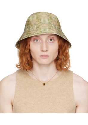 Dries Van Noten Green Gilly Bucket Hat