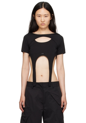 HELIOT EMIL Black Hail Harness T-Shirt
