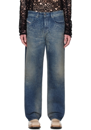 Diesel Blue Relaxed 2001 D-Macro 007bg Jeans