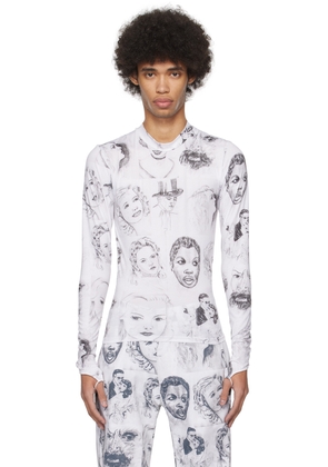 Maisie Wilen White Body Shop Long Sleeve T-Shirt