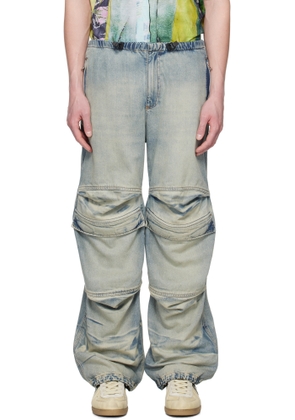 Diesel Blue Relaxed D-Dayetz 0abdf Jeans
