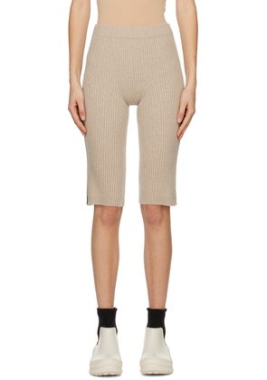 LISA YANG Beige 'The Addie' Shorts