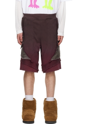 YAKU Burgundy Camo Magma Shorts