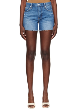 FRAME Blue 'Le Super High' Denim Shorts