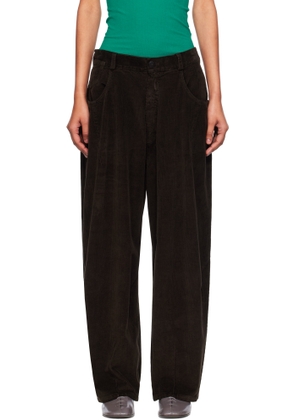 Cordera Brown Baggy Corduroy Trousers