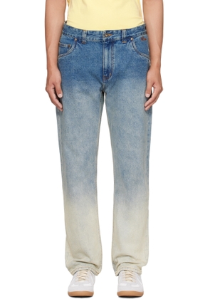 Dime Blue Straight Jeans
