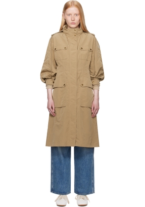 Moncler Tan Nantes Parka Coat