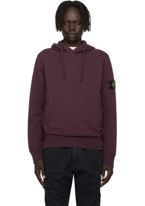 Stone Island Purple 6100062 Organic Cotton Fleece Hoodie