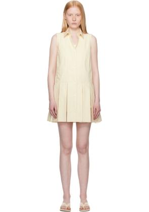 Moncler Off-White Cotton Silk Shirt Minidress & Shorts Set