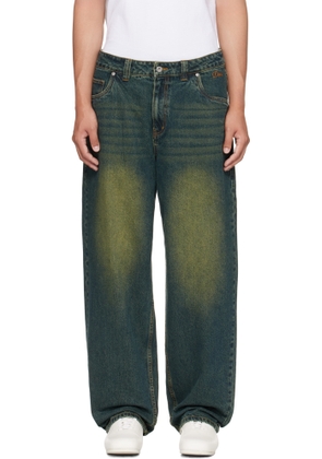 Dime Navy Baggy Jeans