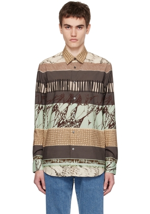 Paul Smith Beige & Brown Printed Shirt